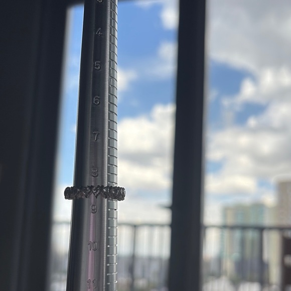 Silver Women's Ring with heart shaped gemstones Eternity design - Picture 6 of 15